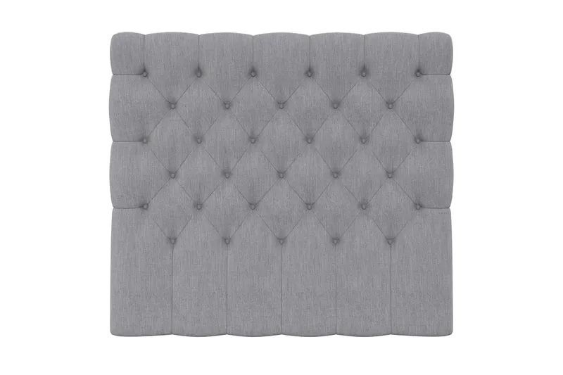 Hilton Lyx/Superior Lyx Sänggavel 120 cm Djuphäftad - Ljusgrå — Drömvik