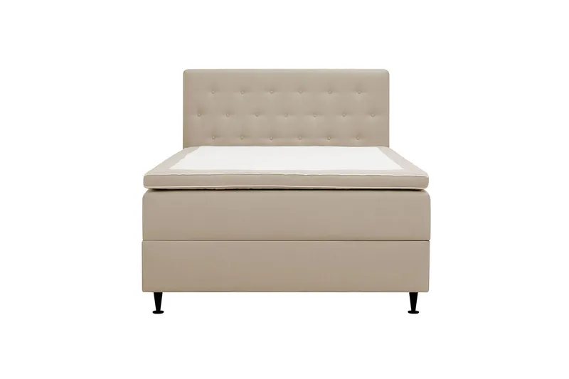 Hilton Plus Komplett Sängpaket med Förvaring 120x200 cm - Beige — Bedly