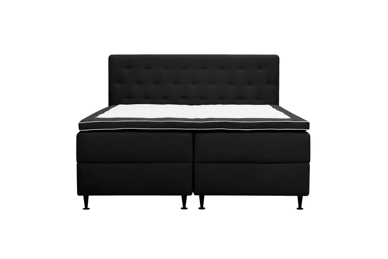 Hilton Plus Komplett Sängpaket med Förvaring 160x200 cm - Antracit — Bedly