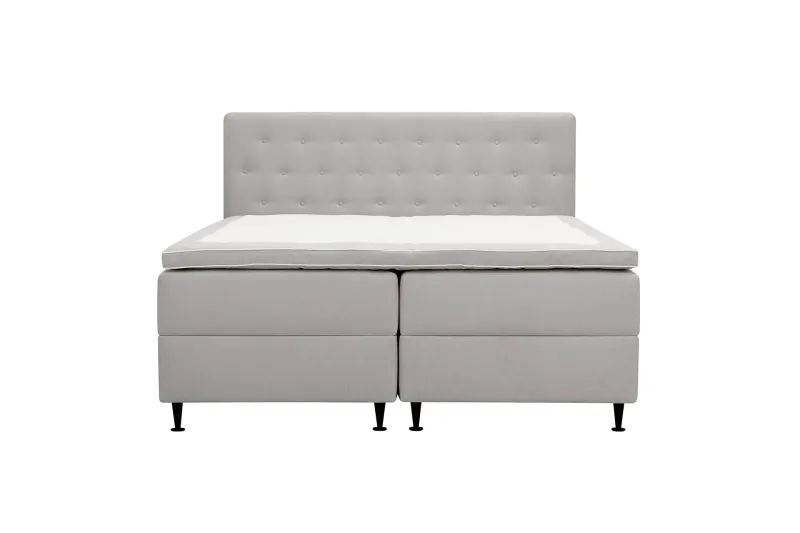 Hilton Plus Komplett Sängpaket med Förvaring 180x200 cm - Grå — Bedly