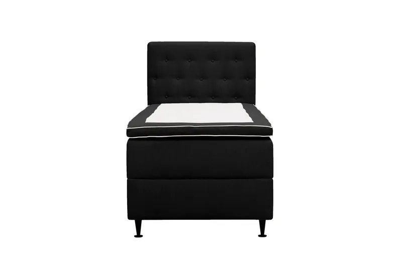 Hilton Plus Komplett Sängpaket med Förvaring 90x200 cm - Antracit — Bedly