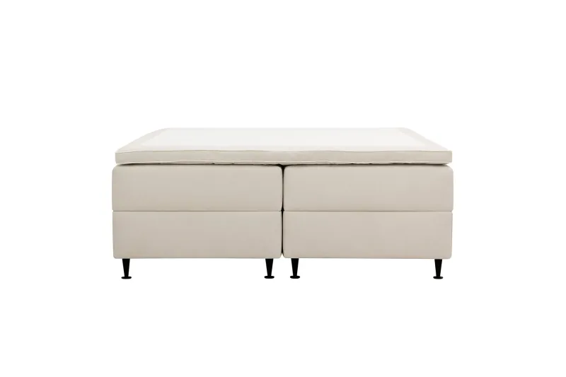 Hilton Plus Kontinentalsäng med Förvaring 180x200 cm - Ljusbeige — Bedly