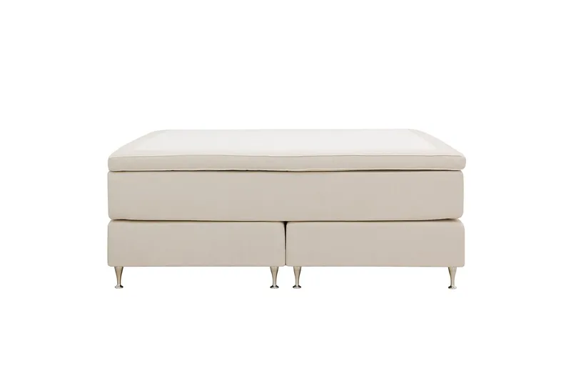 Hilton Premium Kontinentalsäng 180x200 cm - Ljusbeige Tyg (Art.nr 3105022) — Berg & Strand