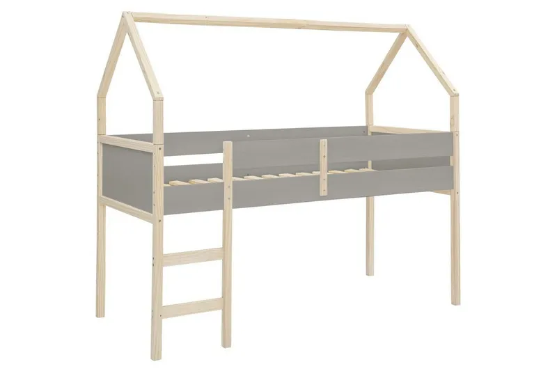 Himmelsäng Square Line Grå, 205x96x184 cm - Grå, 205x96x184 cm — Loft24