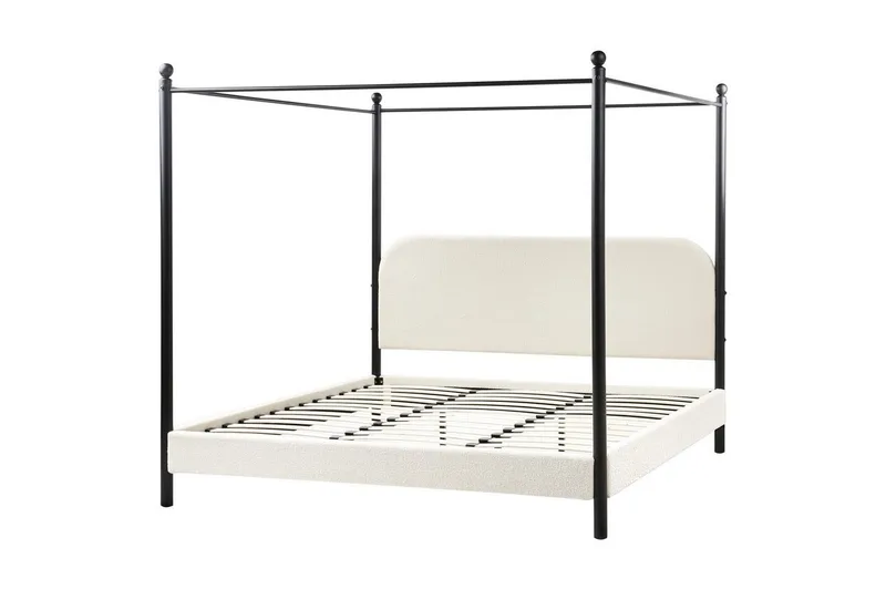 Himmelssäng Dannemois - Vit, Svart, 180x200 cm — Vit, Svart, 180x200 cm