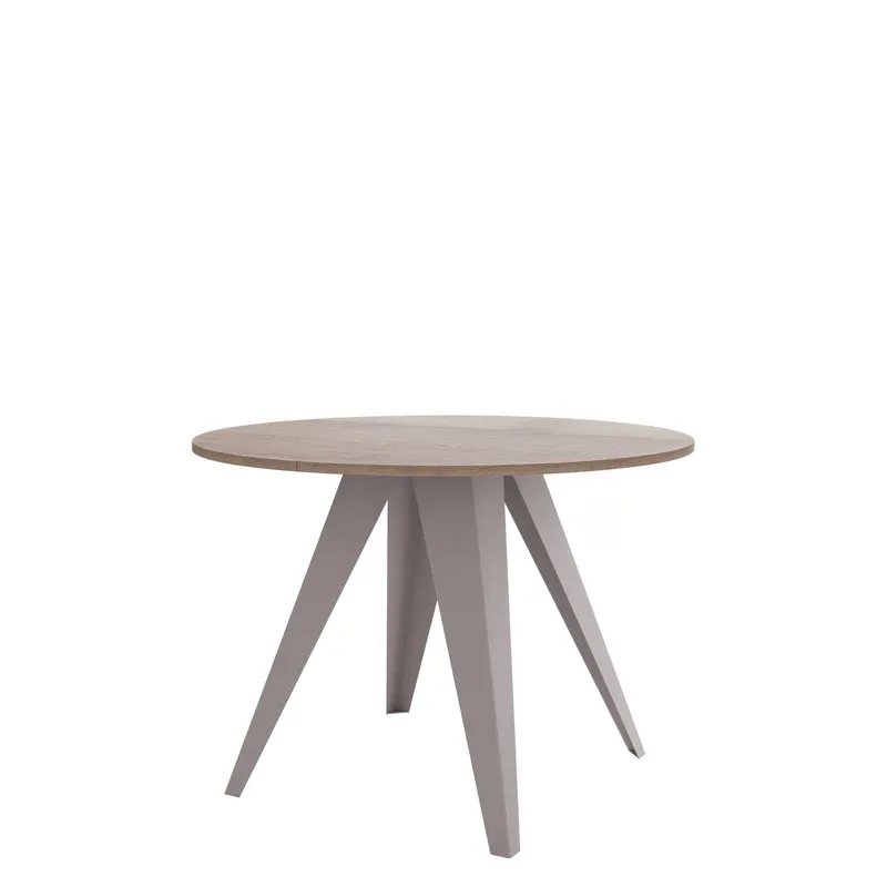 Hoban Matbord rund förlängningsbart 100-138 cm - Beige, brun — Beige, brun