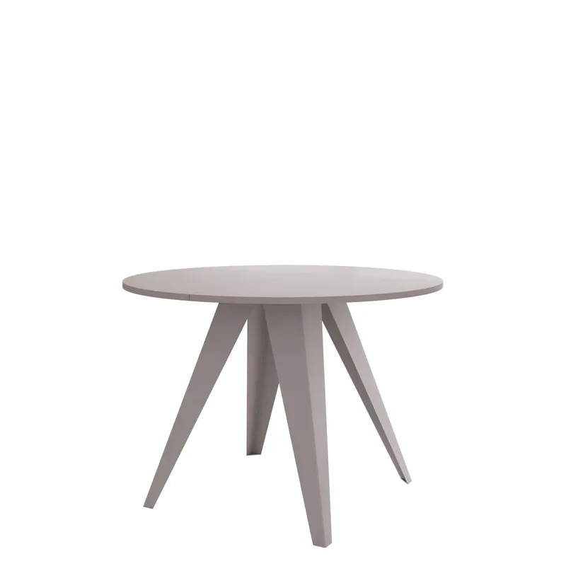 Hoban Matbord rund förlängningsbart 100-138 cm - Beige — Beige