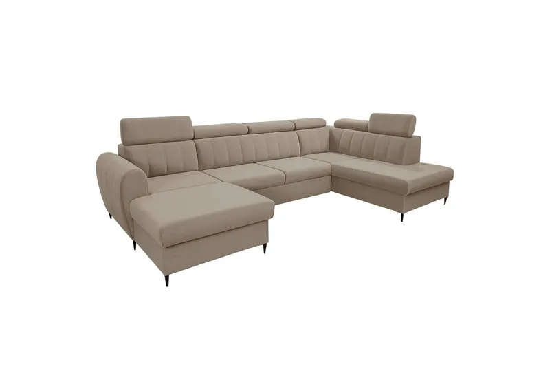 Hoffman Soffa med Divan och Schäslong 4-sits - Beige (Art.nr 3068030) — Beige