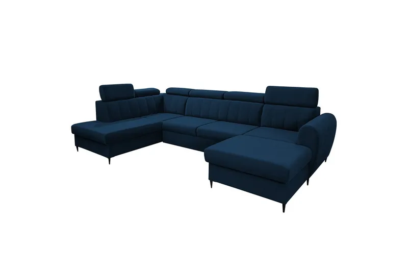 Hoffman Soffa med Divan och Schäslong 4-sits - Blå (Art.nr 3068166) — Blå