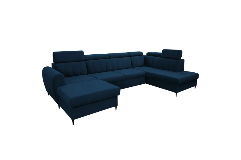 Hoffman Soffa med Divan och Schäslong 4-sits - Blå (Art.nr 3068051) — Blå