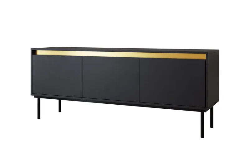 Hollander Tv-bänk 150 cm - Svart/Guld — Svart/Guld