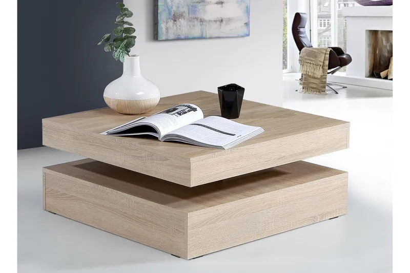 Holmeswood Soffbord 78 cm med Förvaring Hylla - Brun — Brun