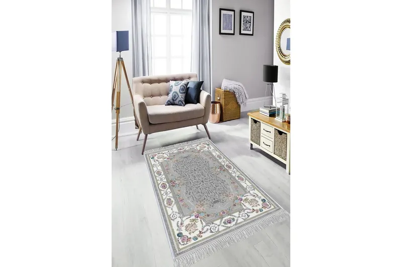 Homefesto Matta 160x230 cm - Multifärgad/Sammet — Multifärgad/Sammet
