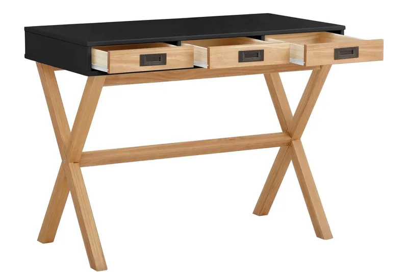 Homestead Skrivbord 160 cm - Svart — Svart