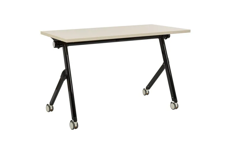 Hopfällbart skrivbord Bendi Ljus trä/svart, 120x60x75 cm - Ljus trä/svart, 120x60x75 cm — Ljus trä/svart, 120x60x75 cm