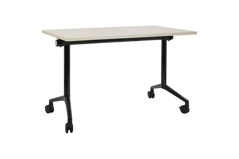 Hopfällbart skrivbord Cavi Ljus trä/svart, 120x60x75 cm - Ljus trä/svart, 120x60x75 cm — Ljus trä/svart, 120x60x75 cm