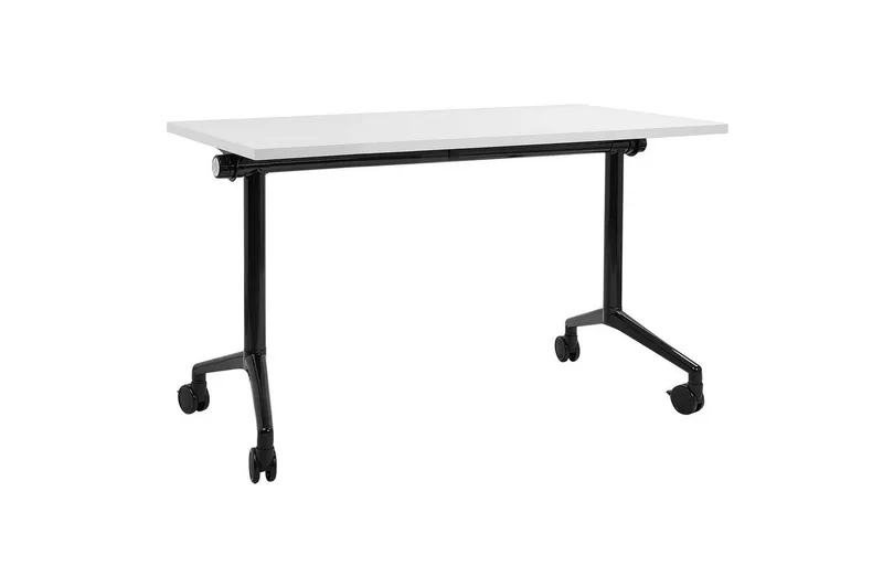 Hopfällbart skrivbord Cavi Vit/Svart, 120x60x75 cm - Vit/Svart, 120x60x75 cm — Vit/Svart, 120x60x75 cm