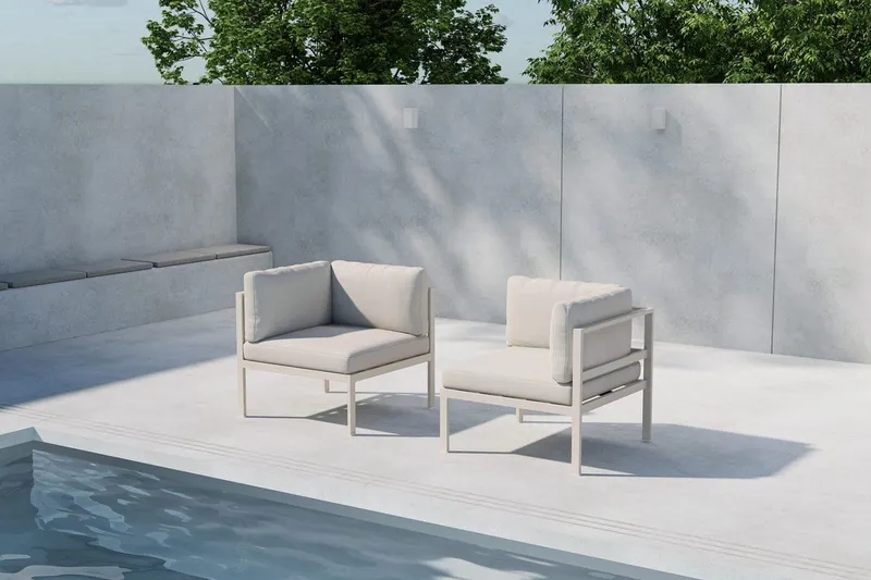Hörnmodul Copacabana 74 cm Utomhus - Beige — Venture Home