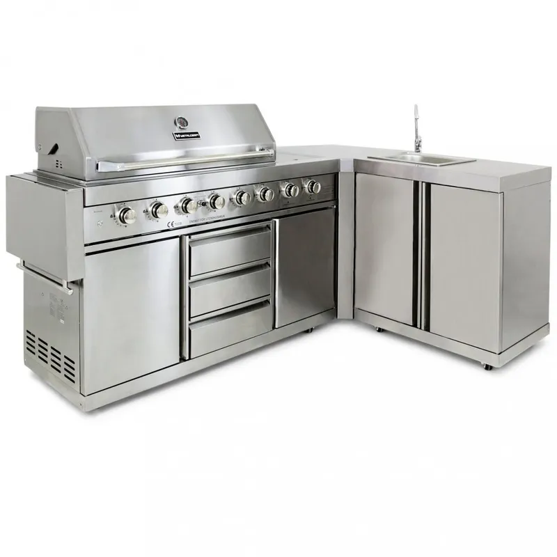 Hörnmodul till utekök/gasolgrill — Metalcraft