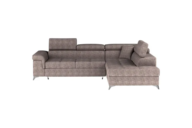 Hörnsoffa Eltap Eridano 275x202x88 cm - Amore 20, Mörk Beige, Höger — Amore 20, Mörk Beige, Höger