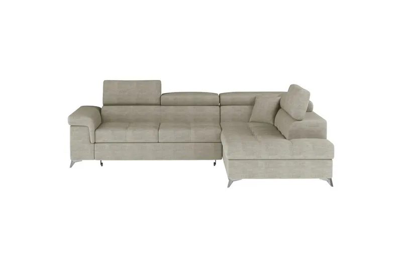 Hörnsoffa Eltap Eridano 275x202x88 cm - Manhattan 20, Mörkbeige, Höger — Manhattan 20, Mörkbeige, Höger