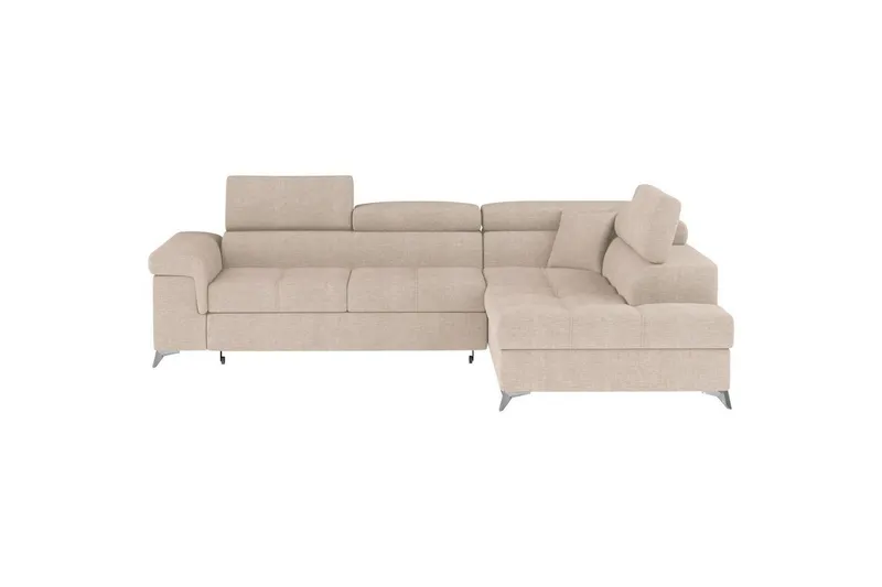 Hörnsoffa Eltap Eridano 275x202x88 cm - Raquel 18, Beige, Höger — Raquel 18, Beige, Höger