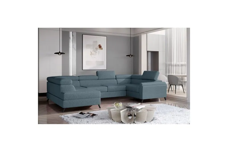 Hörnsoffa Eltap Escada 336x200x92 cm - Grande 75, Grön, Vänster — Grande 75, Grön, Vänster