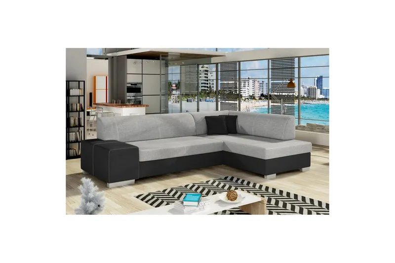 Hörnsoffa Eltap Fabio 268x167x73 cm - Sawana 21, Soft 11, Höger — Sawana 21, Soft 11, Höger