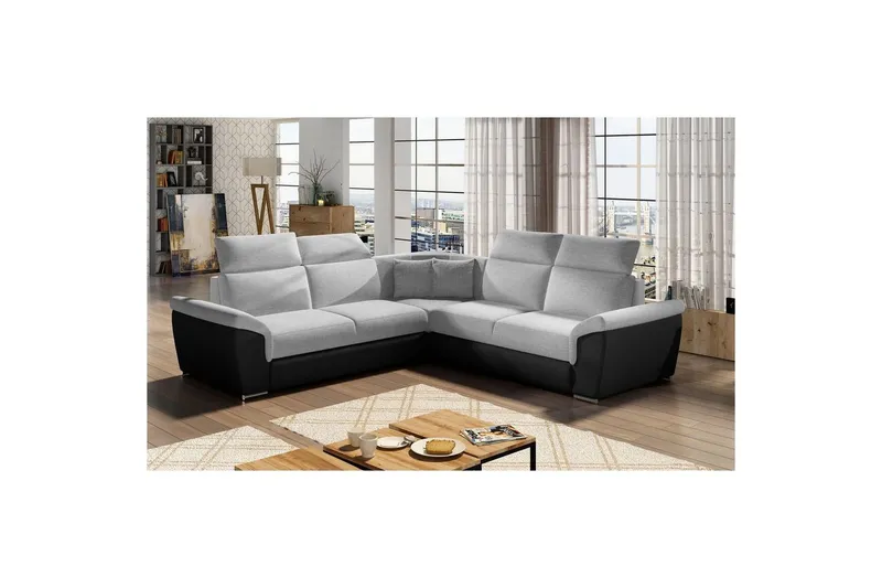 Hörnsoffa Eltap Federico 266x102x266 cm - Sawana 21, Soft 11, Grå, Universell — Sawana 21, Soft 11, Grå, Universell