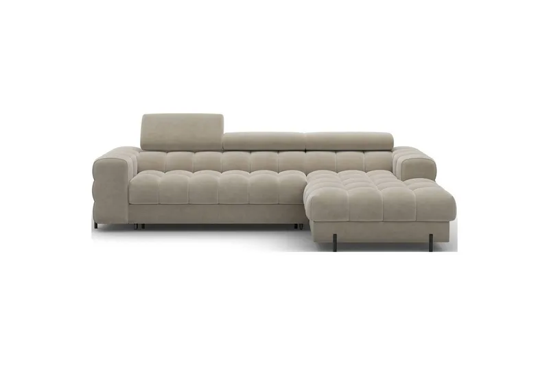Hörnsoffa Eltap Felro 285x181x93 cm - Aura 18, Beige, Höger — Aura 18, Beige, Höger