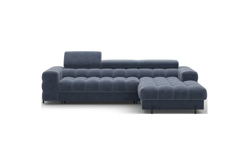 Hörnsoffa Eltap Felro 285x181x93 cm - Aura 40, Blå, Höger — Aura 40, Blå, Höger