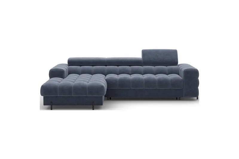 Hörnsoffa Eltap Felro 285x181x93 cm - Aura 40, Blå, Vänster — Aura 40, Blå, Vänster