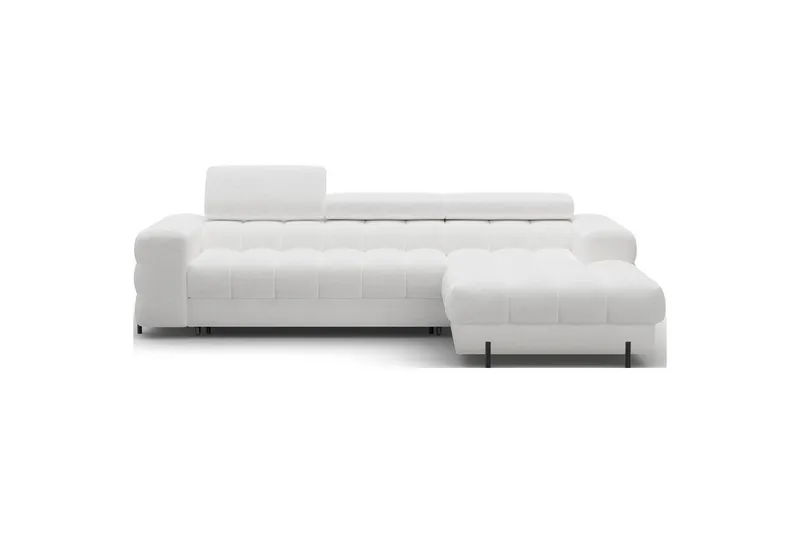 Hörnsoffa Eltap Felro 285x181x93 cm - Royal 01, Vit, Höger — Royal 01, Vit, Höger