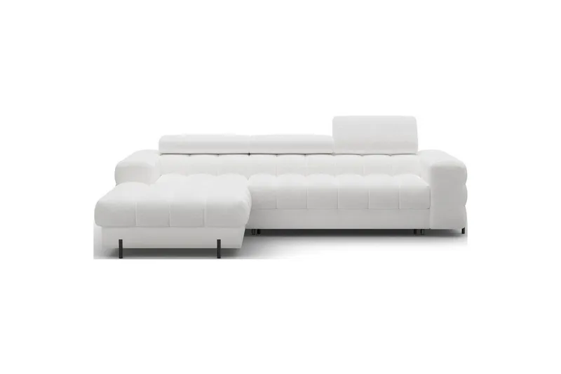 Hörnsoffa Eltap Felro 285x181x93 cm - Royal 01, Vit, Vänster — Royal 01, Vit, Vänster