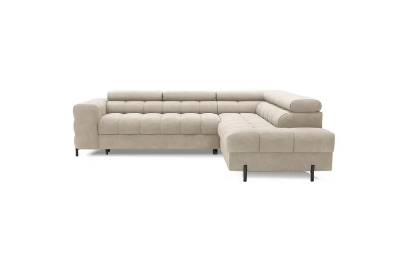 Hörnsoffa Eltap Ferucce 276x200x93 cm - Aura 18, Beige, Höger — Aura 18, Beige, Höger
