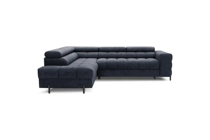 Hörnsoffa Eltap Ferucce 276x200x93 cm - Aura 40, Mörkblå, Vänster — Aura 40, Mörkblå, Vänster