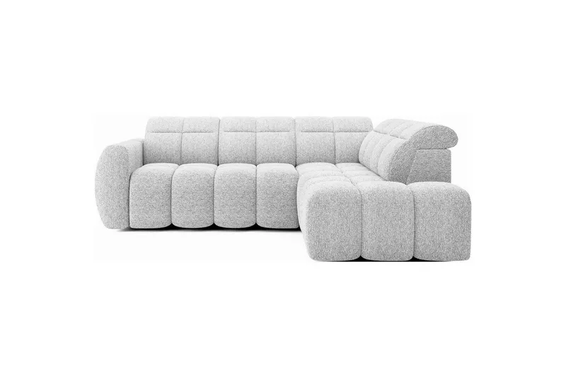 Hörnsoffa Eltap Flconn 258x208x107 cm - Korallin 01, Grå, Höger — Korallin 01, Grå, Höger