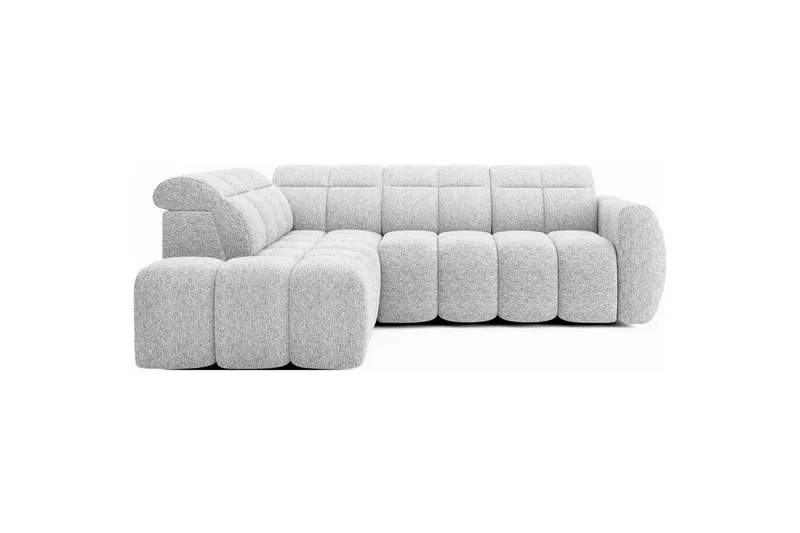 Hörnsoffa Eltap Flconn 258x208x107 cm - Korallin 01, Grå, Vänster — Korallin 01, Grå, Vänster