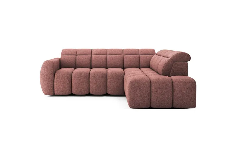 Hörnsoffa Eltap Flconn 258x208x107 cm - Paolli 24, Rosa, Höger — Paolli 24, Rosa, Höger