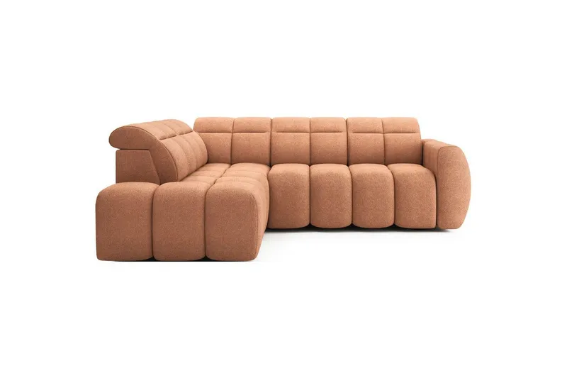 Hörnsoffa Eltap Flconn 258x208x107 cm - Xillar 24, Rosa, Vänster — Xillar 24, Rosa, Vänster