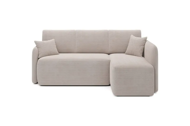 Hörnsoffa Eltap Hadson 206x150x89 cm - Jarell 18, Ljusbeige, Höger — Jarell 18, Ljusbeige, Höger