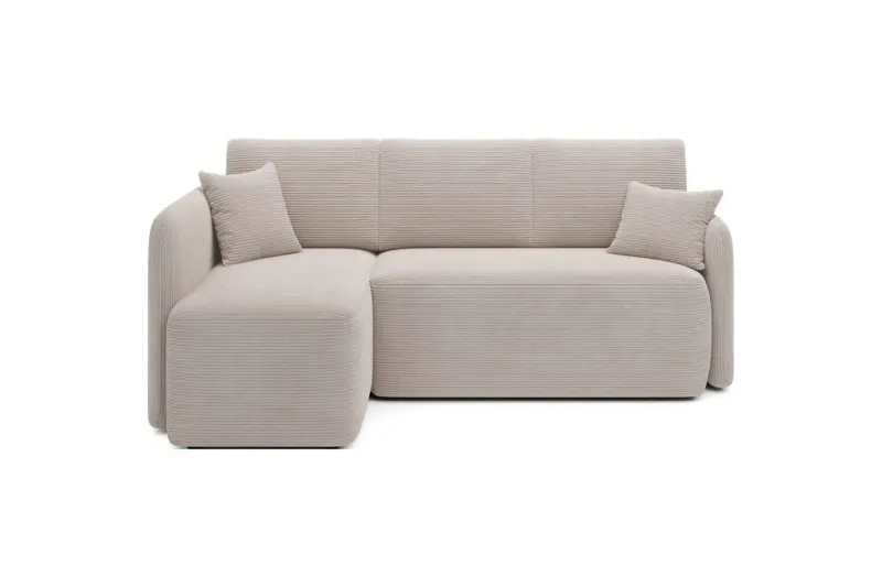 Hörnsoffa Eltap Hadson 206x150x89 cm - Jarell 18, Ljusbeige, Vänster — Jarell 18, Ljusbeige, Vänster