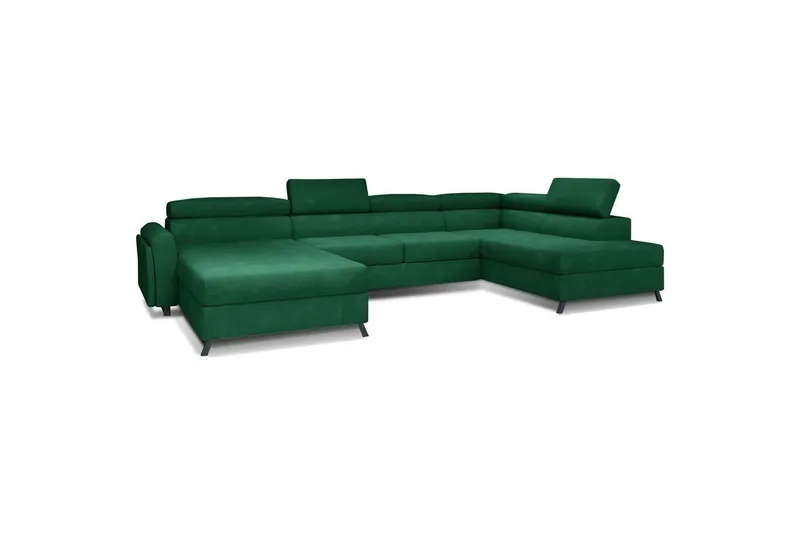 Hörnsoffa Eltap Josette 360x200x92 cm - Kronos 19, Mörkgrön, Höger — Kronos 19, Mörkgrön, Höger