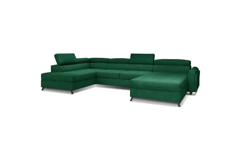 Hörnsoffa Eltap Josette 360x200x92 cm - Kronos 19, Mörkgrön, Vänster — Kronos 19, Mörkgrön, Vänster