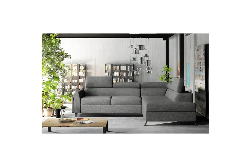Hörnsoffa Eltap Kairos 265x200x92 cm - Sawana 05, Grå, Höger — Sawana 05, Grå, Höger