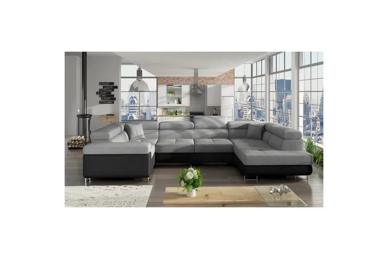 Hörnsoffa Eltap Letto 340x202x90 cm - Sawana 21, Soft 11, Höger — Sawana 21, Soft 11, Höger