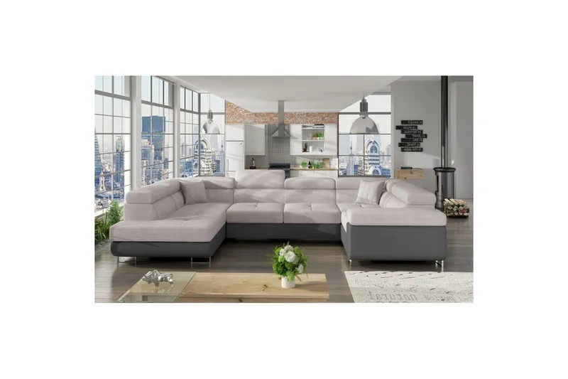 Hörnsoffa Eltap Letto 340x202x90 cm - Soro 83, Soft 29, Vänster — Soro 83, Soft 29, Vänster