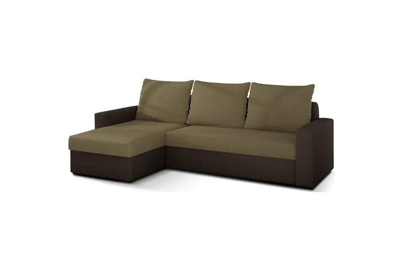 Hörnsoffa Eltap Livio 237x150x72 cm - Alova 07, Alova 67, Beige, Brun — Alova 07, Alova 67, Beige, Brun