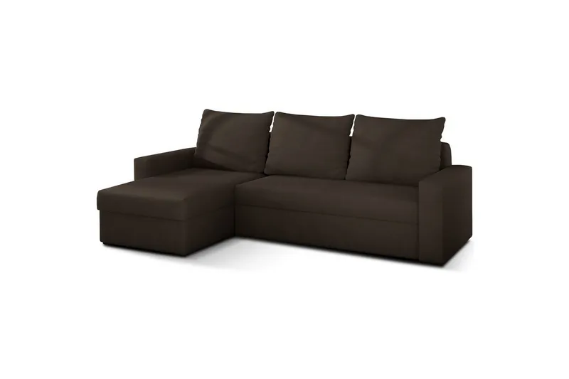 Hörnsoffa Eltap Livio 237x150x72 cm - Alova 67, Brun — Alova 67, Brun