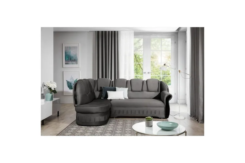 Hörnsoffa Eltap Lord 243x180x112 cm - Nube 5, Grå, Vänster — Nube 5, Grå, Vänster